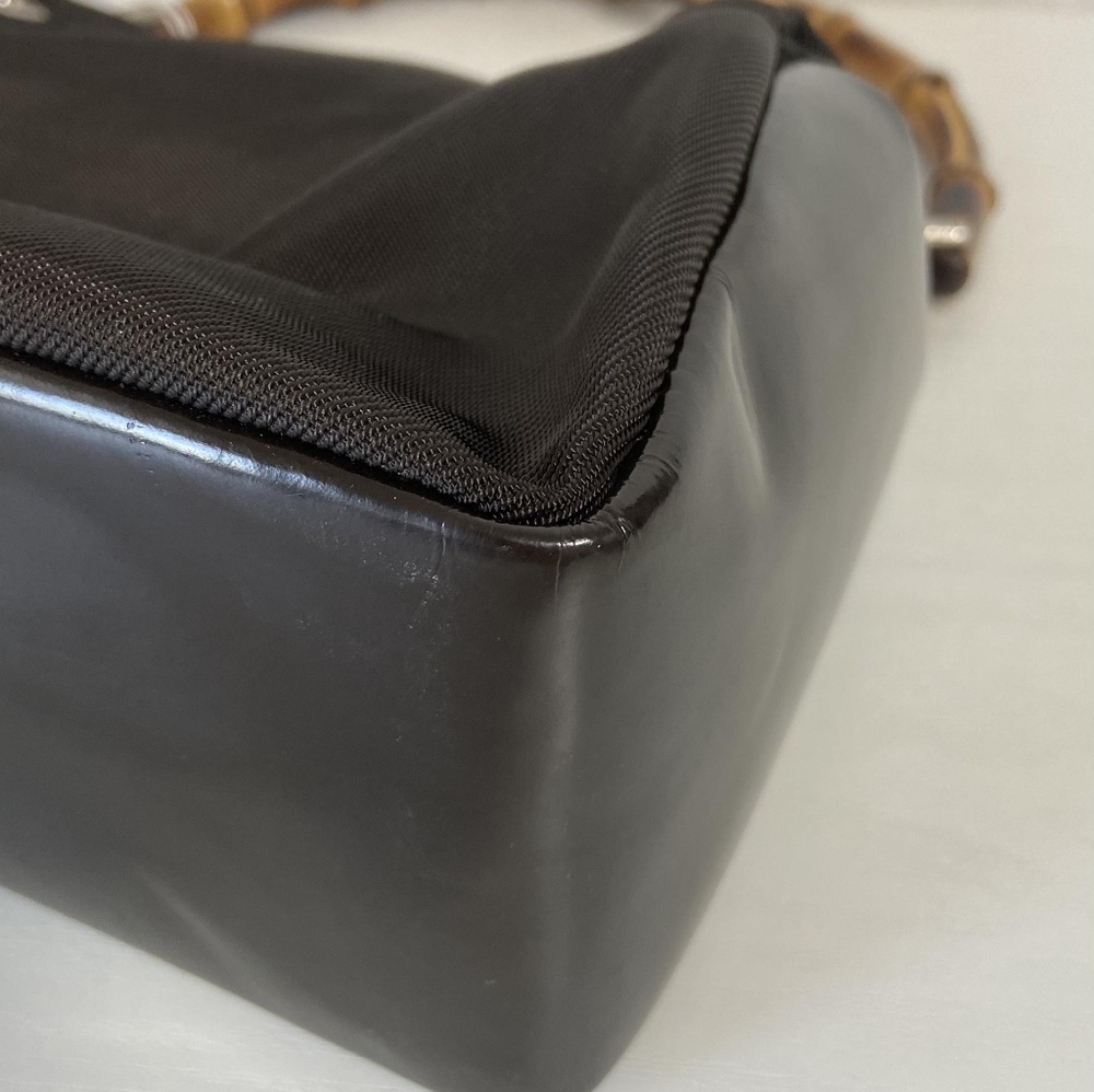 Gucci Nylon Bamboo Handle Bag - Picture 4 of 16